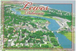Aerial View Historic Lewes Delaware 4 by 6