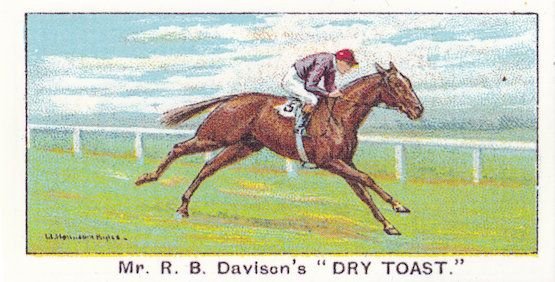 Dry Toast Winners On The Turf 1923 City Handicap Horse Racing Cigarette Card