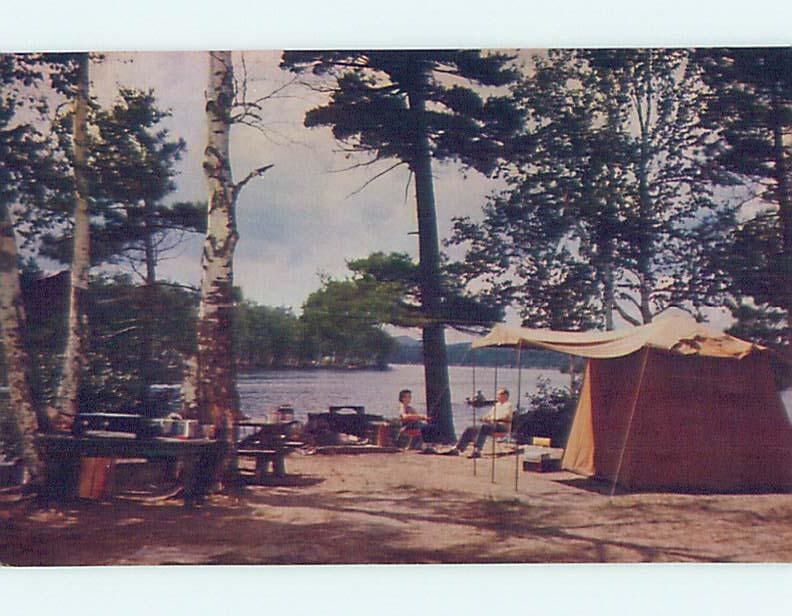 Unused Pre-1980 PARK SCENE Adirondacks - Fish Creek New York NY hk6074-22