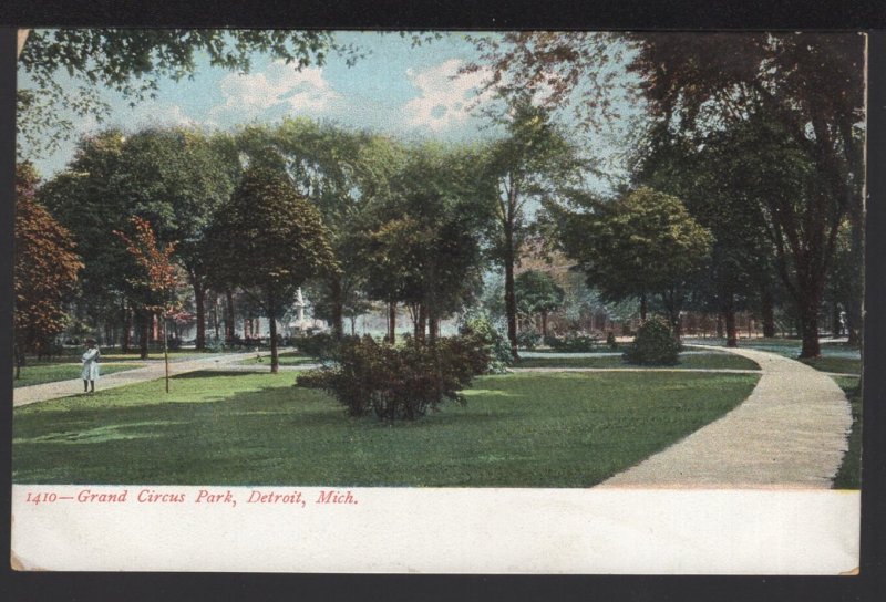 Michigan DETROIT Grand Circus Park Pub by Post Card Co.~ Und/B