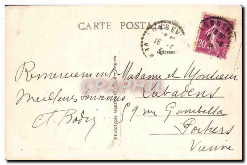 Old Postcard Tomb Georges Clemenceau