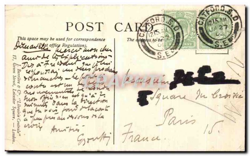 Old Postcard London London Bridge Boat