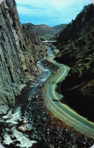USA Colorado Big Thompson Canyon Highway U.S. 34 Vintage Postcard C352