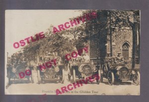 Syracuse NEW YORK RPPC 1908 ADVERTISING Glidden Tour FRANKLIN AUTOMOBILE Cars NY