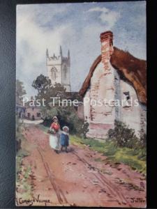 c1904 Tucks Oilette - A Cornish Village (Cornwall) by Jotter