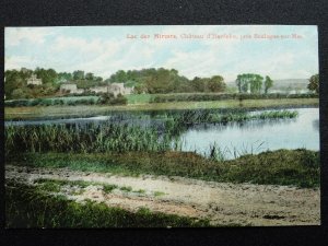 France Boulogne sur Mer LAC DES MIROIRS Chateau d'Hardelot c1905 Postcard