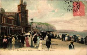 CPA DIEPPE La Terrasse du Casino-L'Heure du Concert (416097)