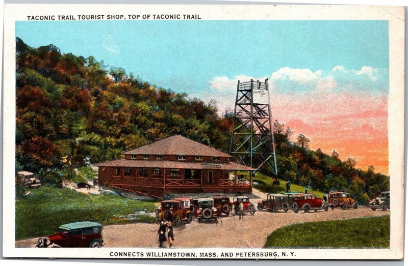 Postcard NY MA Taconic Trail Tourist Shop