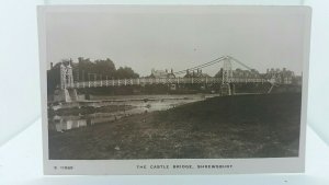 Vintage Rp Postcard The Castle Bridge Shrewbury Shropshire Real Photo
