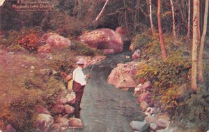 Man by a Stream Fishing 1906 