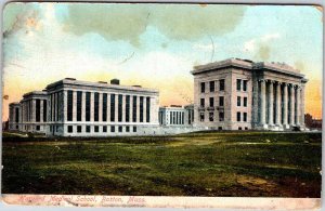 Postcard SCHOOL SCENE Boston Massachusetts MA AK6935