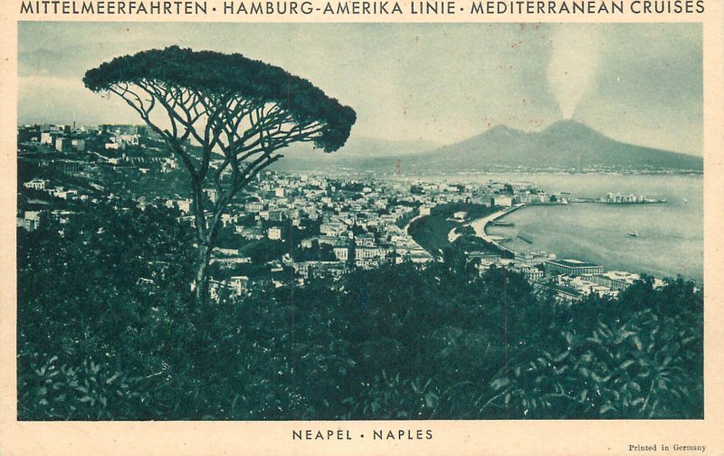 Mediteranean cruises Oceana steamer trip telegramm 1932 - Naples Italy