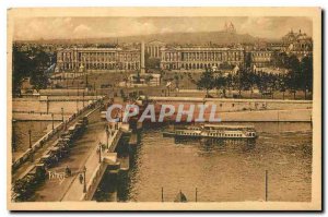 Old postcard Les Jolis corners of Paris bridge and Place de la Concorde