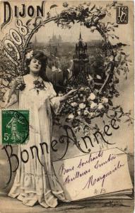 CPA DIJON - Scene - Femme - Bonne Année (633804)