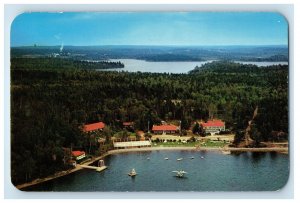 Bird's Eye View Of Braemar Lodge Lake Ellenwood Yarmouth N.S. Canada Postcard