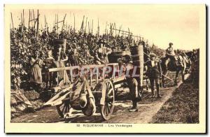 Old Postcard Riquewihr The Harvest