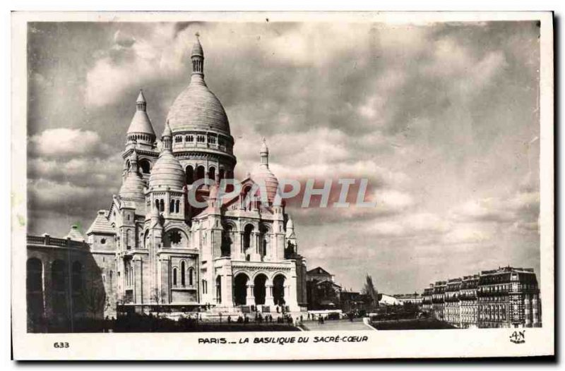 Postcard Modern Paris Basilica Of The Sacred Heart