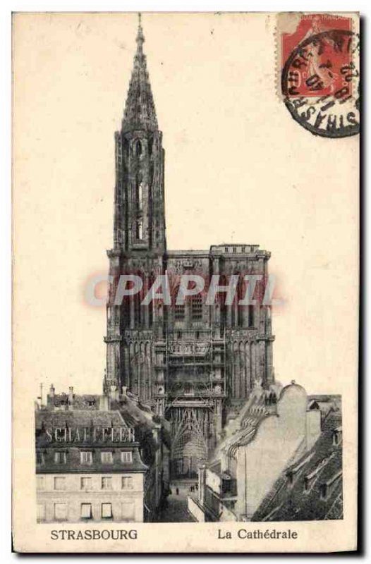 Postcard Old Strasbourg La Cathedrale