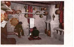 A Blanket Weaver, Hopi House, Grand Canyon of Arizona, 1905