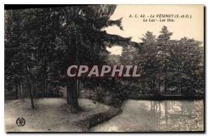 Old Postcard Le Vesinet S and O The Lake Ibis