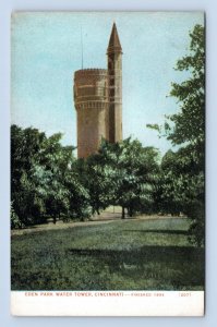 Eden Park Water Tower Cincinnati Ohio OH UNP DB Postcard O1