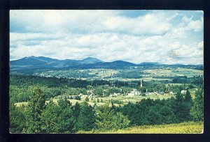 Stowe, Vermont/VT Postcard, Aerial View Of Peaceful Village Of Stowe, 1955!