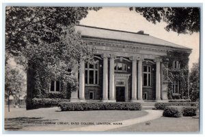 c1910's Coram Library Bates College Lewiston Maine ME Unposted Antique Postcard
