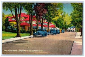 Sugar Maples Maplecrest In The Catskills New York NY, Cars Scene Postcard