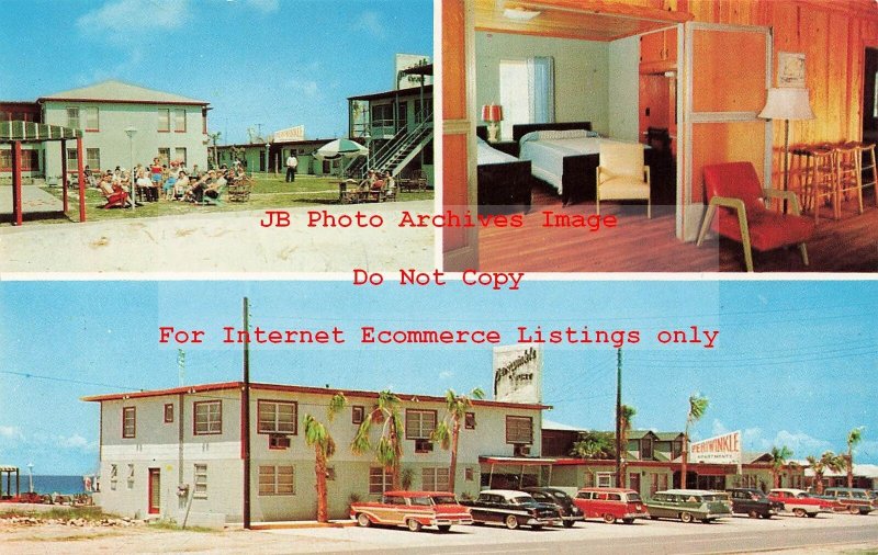 FL, Laguna Beach, Florida, Periwinkle Motel, Apts, 50s Cars, Dexter No 13164-B