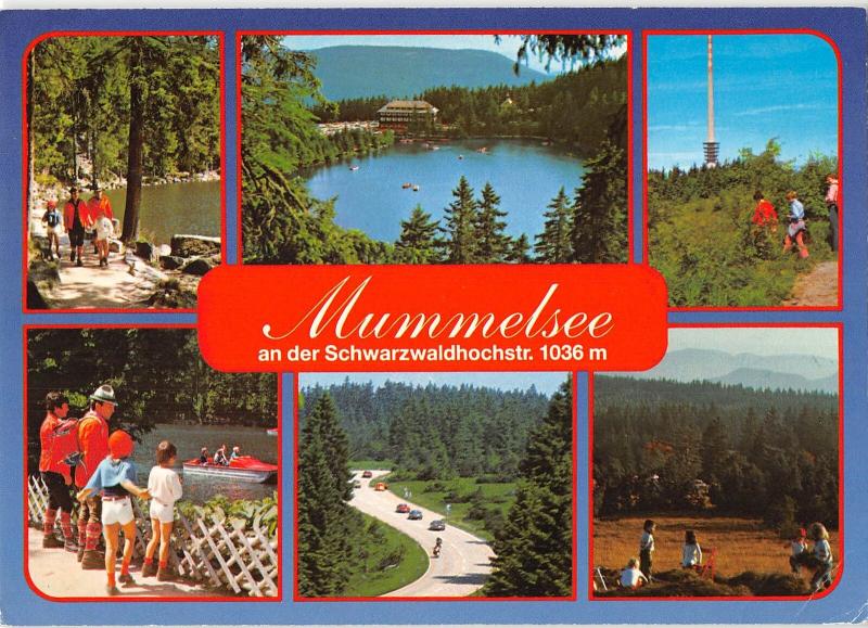 GG13933 Mummelsee an der Schwarzwaldhochstr. See Promenade Forest Road Cars