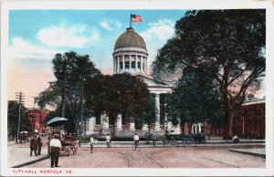 City Hall Norfolk Virginia Vintage Postcard C070