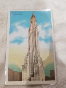 Antique Postcard, Chrysler Building, New York City