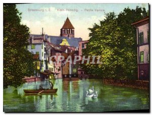 Postcard Old Strasbourg Little Venice Klein Venedig