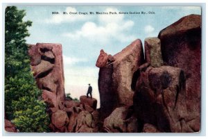 c1910 Mt Crest Crags Mt Manitou Park Scenic Incline Ry Colorado Vintage Postcard