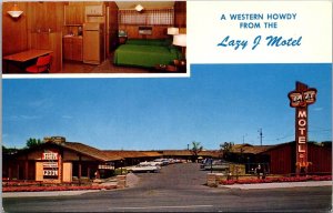 Lazy J Motel, 28th Street Boulder CO Vintage Postcard Q74