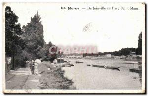 Old Postcard Marne Joinville to Saint Maur Park