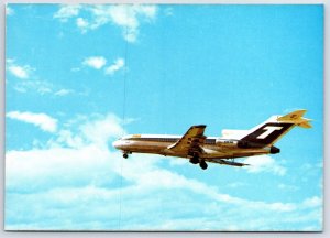 Airplane Postcard TAA Trans Australia Airlines Airways Boeing 727 Stats FI.23