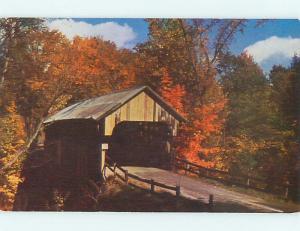 Unused Pre-1980 COVERED BRIDGE Published in Massachusetts MA t7689