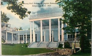 Vintage Postcard 1930-1945 Dining Hall Ridgecrest Baptist Assembly (NC)