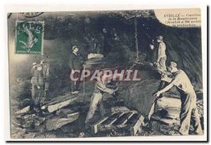 Avrille Carrieres Renaissance Room 200 meters deep Animation Old Postcard