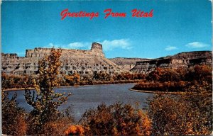 Utah Greetings With Gunnison River and The Green River