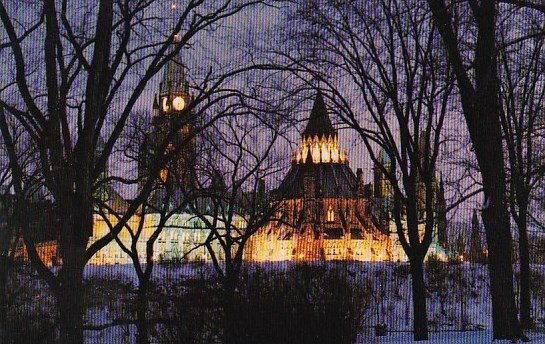 Canada Canadas Capital A Picture Of Beauty In The Winter Setting Of Canada Pa...