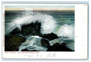 1905 Surf Scenes, Old Orchard Beach, Maine ME Glens Falls NY PMC Postcard