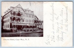 1906 ELBERON HOTEL CAPE MAY NJ NEW JERSEY HAVING A FINE TIME ANTIQUE POSTCARD