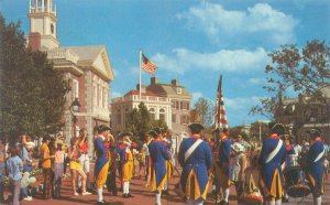 Orlando Florida Disney World Liberty Square Fife & Drums Chrome Postcard
