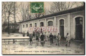 Postcard Old Army Wheelbarrow Saint Medard en Jalle Guardhouse of Blowing