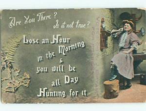 Divided-Back PRETTY WOMAN Risque Interest Postcard AA7936