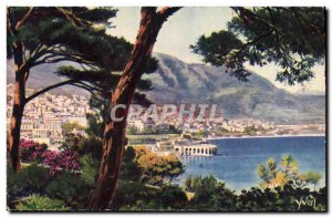 Old Postcard Monte Carlo Vue Generale Gardens Outlet