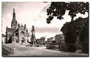 Old Postcard Sainte Anne D Auray Basilica and the Fountain