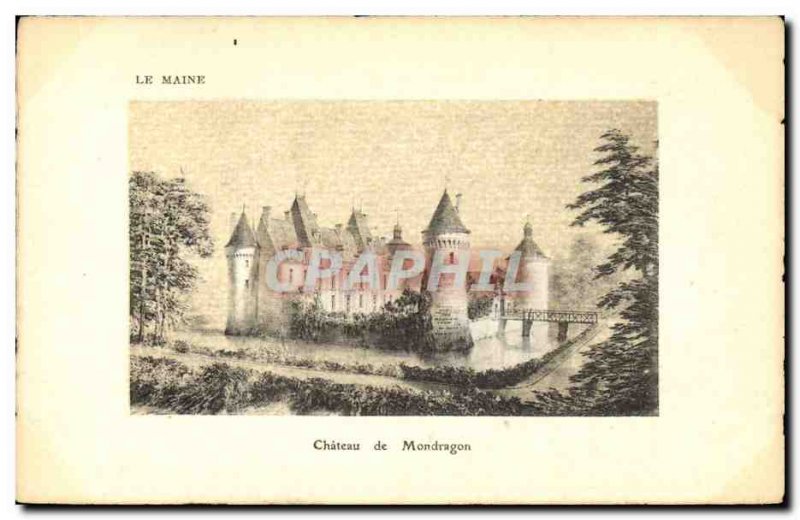 Old Postcard Chateau Mondragon Maine